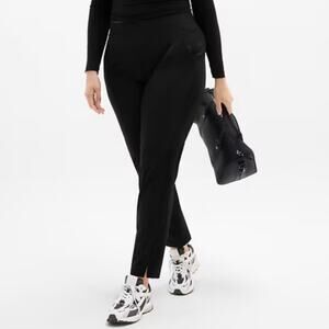 Athleta Brooklyn Mid Rise Ankle Pant NEW Black 18 Pull on